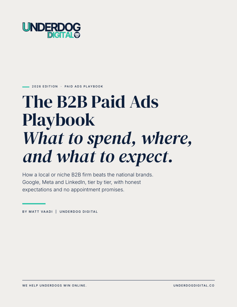 Cover of The B2B Paid Ads Playbook: What to Spend, Where, and What to Expect, 2026 edition
